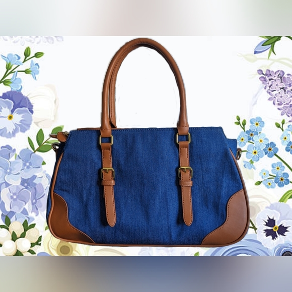 MAN - blue and brown purse - Picture 2 of 10